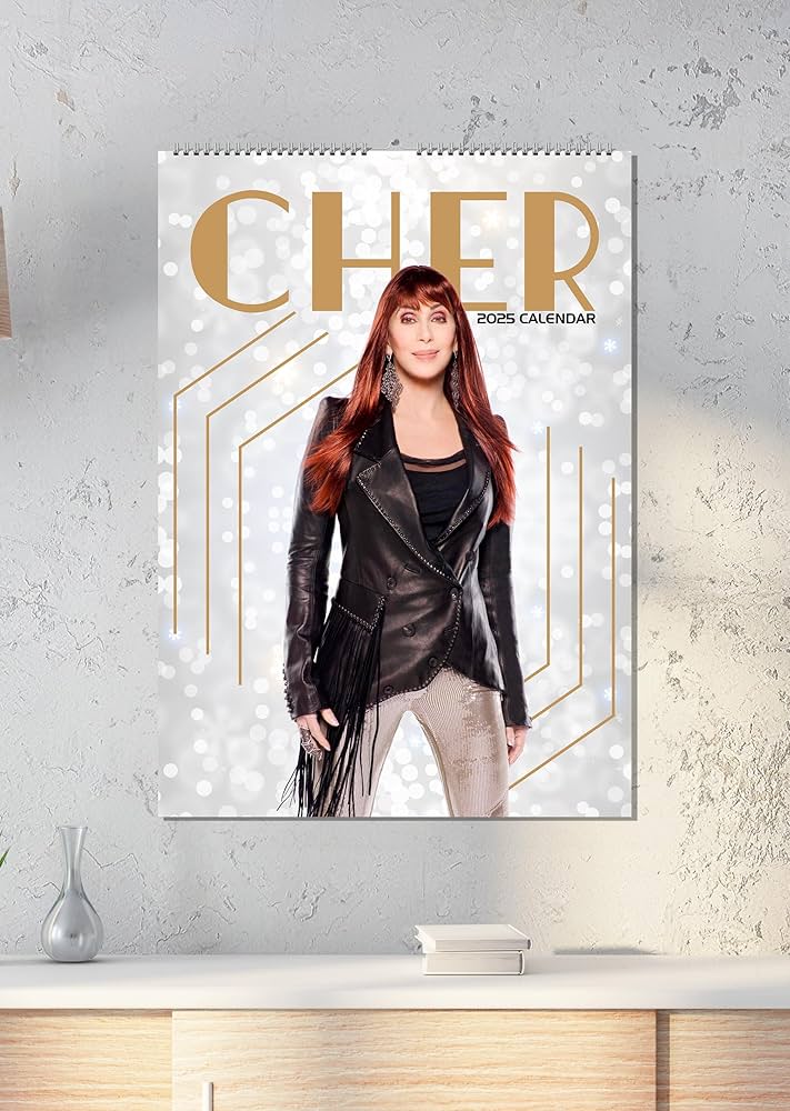 Amazon.co.jp: Cher 2025 - A3サイズ Wirobound Calendar